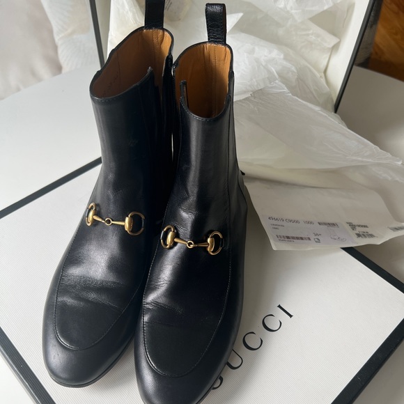 Gucci ankle jordaan boots black - Picture 3 of 5